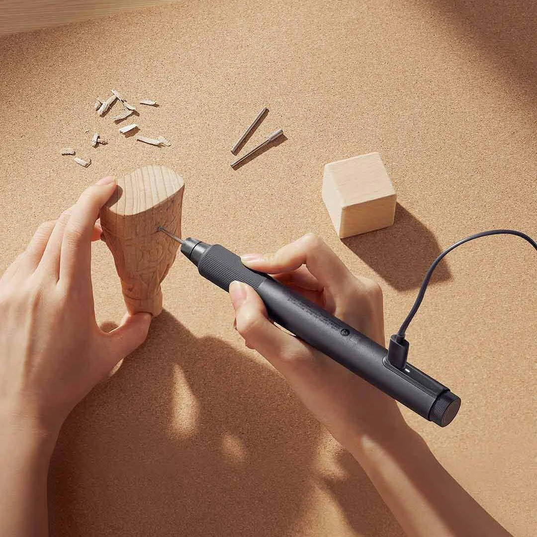 (image for) XIAOMI Mijia Electric Engraving Pen Set Mini Drill Grinder Variable Speed Rotary Engraving Machine Angle Grinder Household Hand Tools